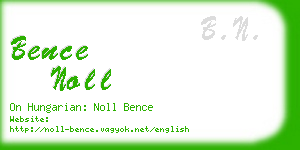 bence noll business card